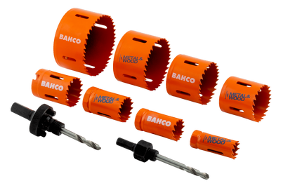 Bahco 3834-82 Hålsågssats 10 delar