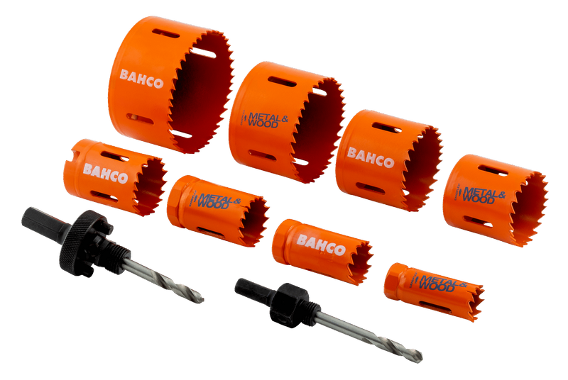 Bahco 3834-82 Hålsågssats 10 delar