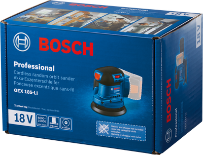 Bosch GEX 18V-LI Excenterslip 125mm 18V