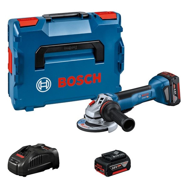 Bosch GWS 18V-10 P Vinkelslip 125mm 18V (2x5,0Ah)