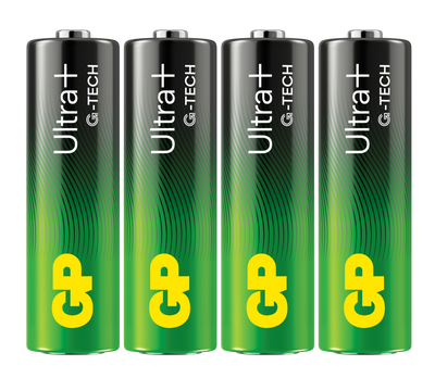 GP Batteries Ultra Plus Alkaline AA G-TECH 4-pack