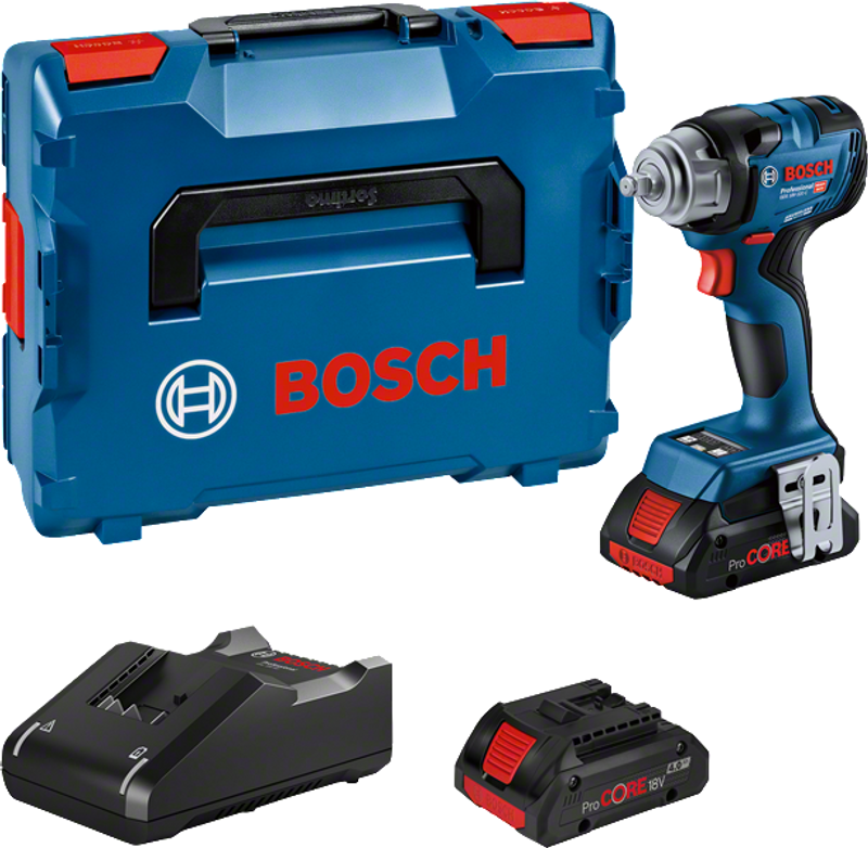 Bosch GDS 18V-320 C Mutterdragare 18V (2x4,0Ah)