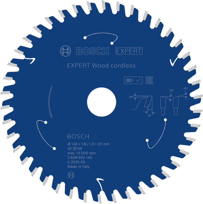 Bosch EXPERT Wood Cirkelsågklinga 140x1,8/1,3x20mm 42T