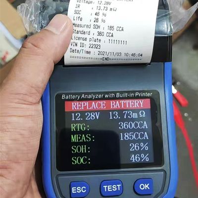 Batteritestare med skrivare TM990A