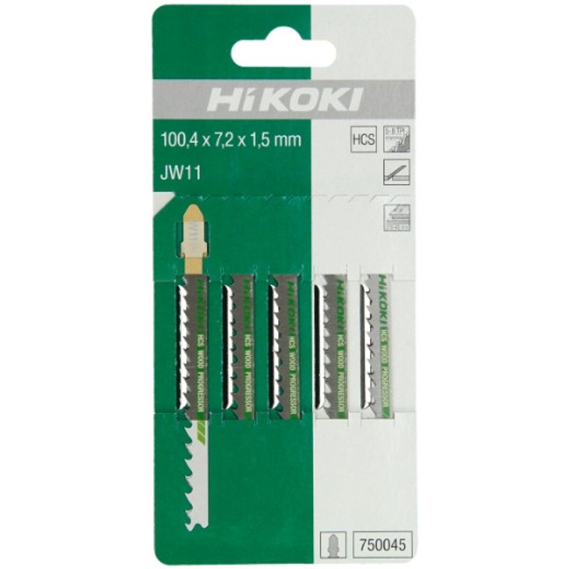HiKOKI JW11 Sticksågsblad Trä 100,4x7,2mm (5-8TPI) 5st