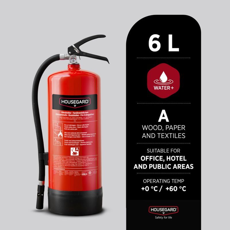 Housegard WAE6HR-B Vattensläckare 6L