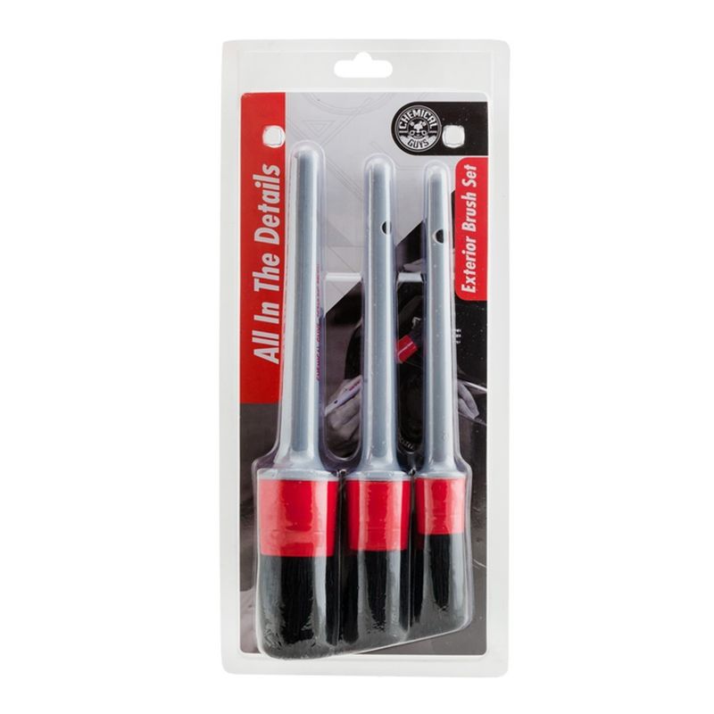 Chemical Guys Exterior Detailing Brushes 3-pack Exteriörpensel