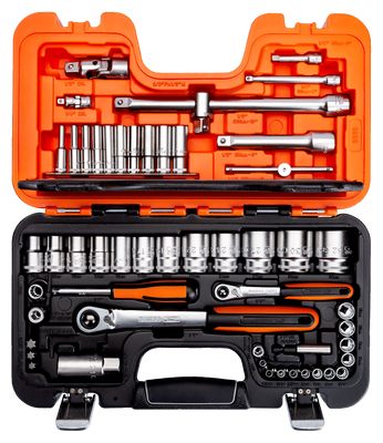 Bahco S560 Hylsnyckelsats 1/4" & 1/2" 56 delar
