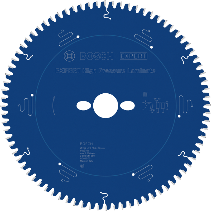 Bosch EXPERT High Pressure Laminate Sågklinga 254x2,8/1,8x30mm 80T