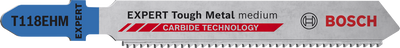 Bosch EXPERT Tough Metal medium Sticksågblad T118EHM 3st
