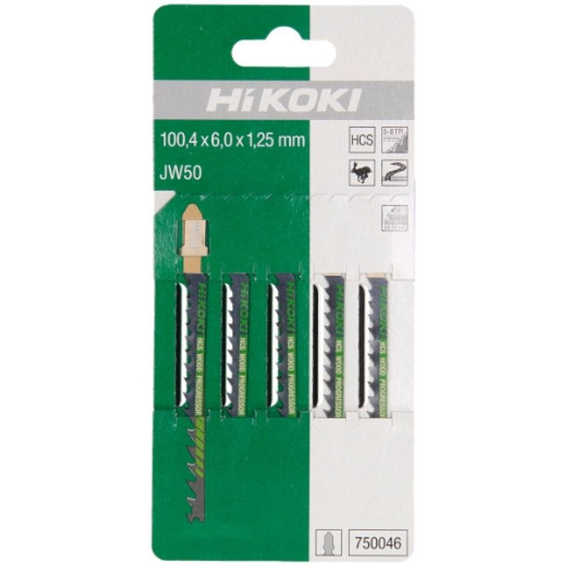 HiKOKI JW50 Sticksågsblad Trä 100,4x6mm (5-8TPI) 5st