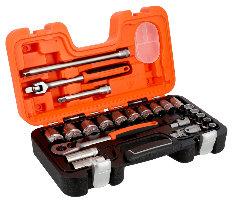 Bahco S240AF Hylsnyckelsats 1/2" Tum 24 delar