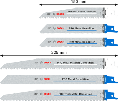 Bosch PRO Demolition Tigersågblad Sats 6 delar