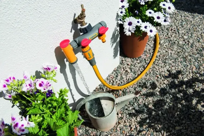 Hozelock Krankoppling Utomhus 3-vägs Flowmax