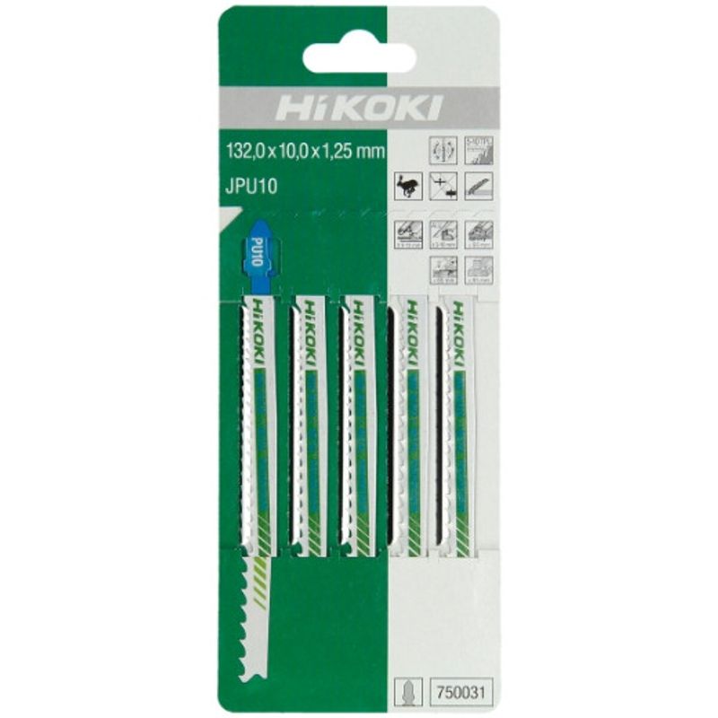 HiKOKI JPU10 Sticksågsblad Universal 132x10mm (5-10TPI) 5st