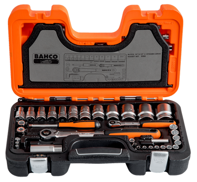 Bahco S560 Hylsnyckelsats 1/4" & 1/2" 56 delar
