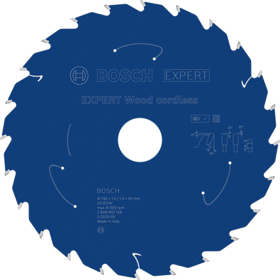 Bosch EXPERT Wood Cirkelsågklinga 190x1,5/1x30mm 24T