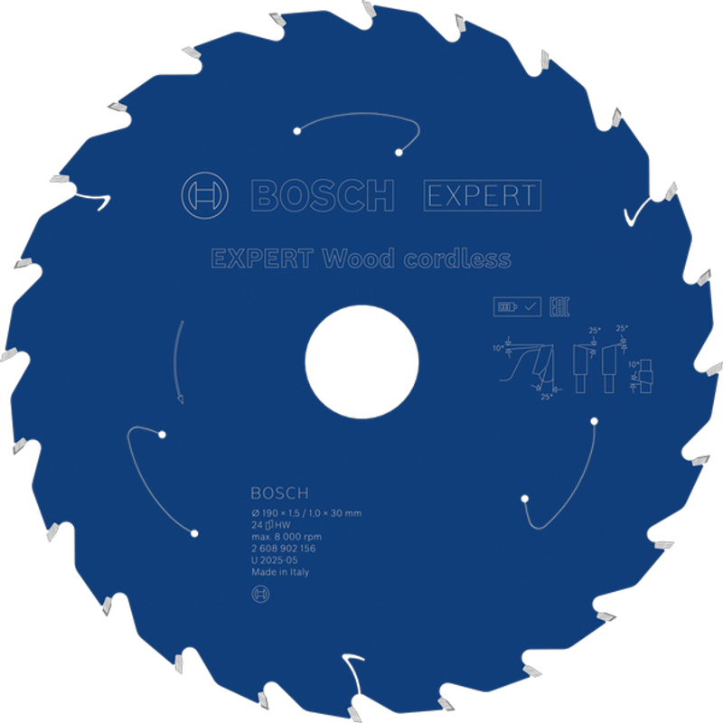 Bosch EXPERT Wood Cirkelsågklinga 190x1,5/1x30mm 24T