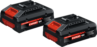Bosch EXPERT EXBA18V-40 Batteripaket 2x18V (4,0Ah)