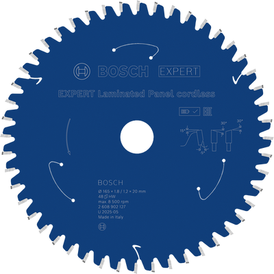 Bosch EXPERT Laminated Panel Cirkelsågklinga 165x1,8/1,2x20mm 48T