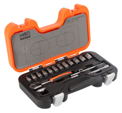 Bahco S160 Hylsnyckelsats 1/4" 16 delar