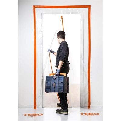 TEBO Cover Dammdörr Blixtlås "I" Plast 220x120cm
