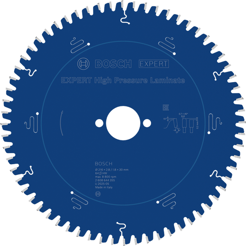 Bosch EXPERT High Pressure Laminate Cirkelsågklinga 216x2,8/1,8x30mm 64T