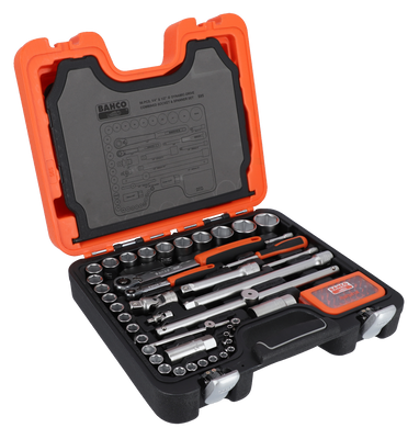 Bahco S95 Hylsnyckelsats 1/4" & 1/2" 95 delar