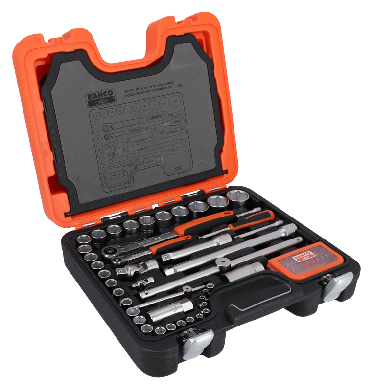 Bahco S95 Hylsnyckelsats 1/4" & 1/2" 95 delar