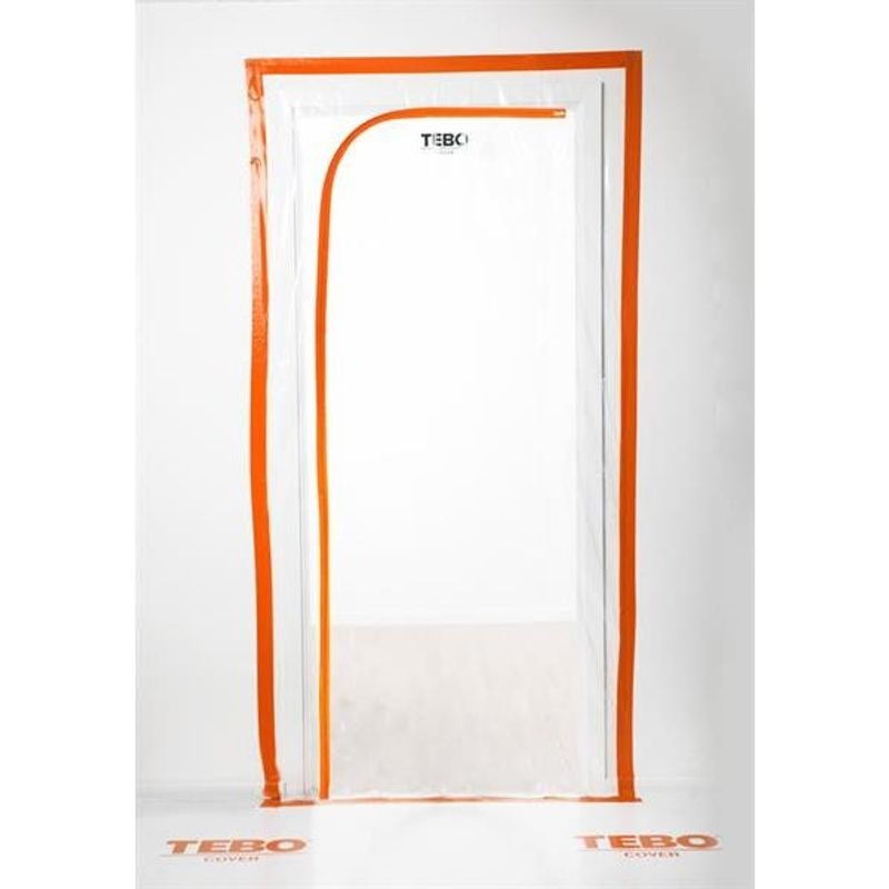 TEBO Cover Dammdörr Blixtlås "L" Plast 215x120cm