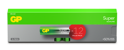 GP Batteries Super Alkaline AA-Batteri G-TECH 12-pack