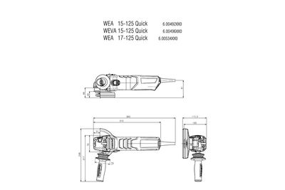 Metabo WEVA 15-125 Vinkelslip 125mm (1550w)