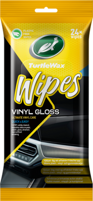 Turtle Wax Vinyl Gloss Wipes 24st Vinylrengöring