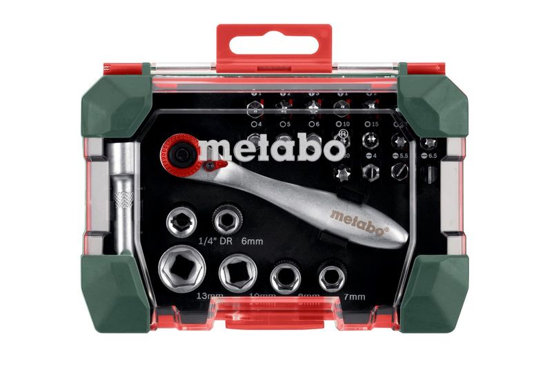Metabo Bitssats Med Spärrnyckel 26 delar