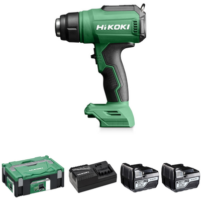 HiKOKI RH18DA Varmluftspistol 18V (2x5,0Ah)