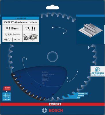 Bosch EXPERT Aluminium Sågklinga 216x2/1,4x30mm 66T