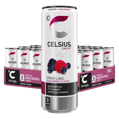Celsius Mixed Berries 24x355ml