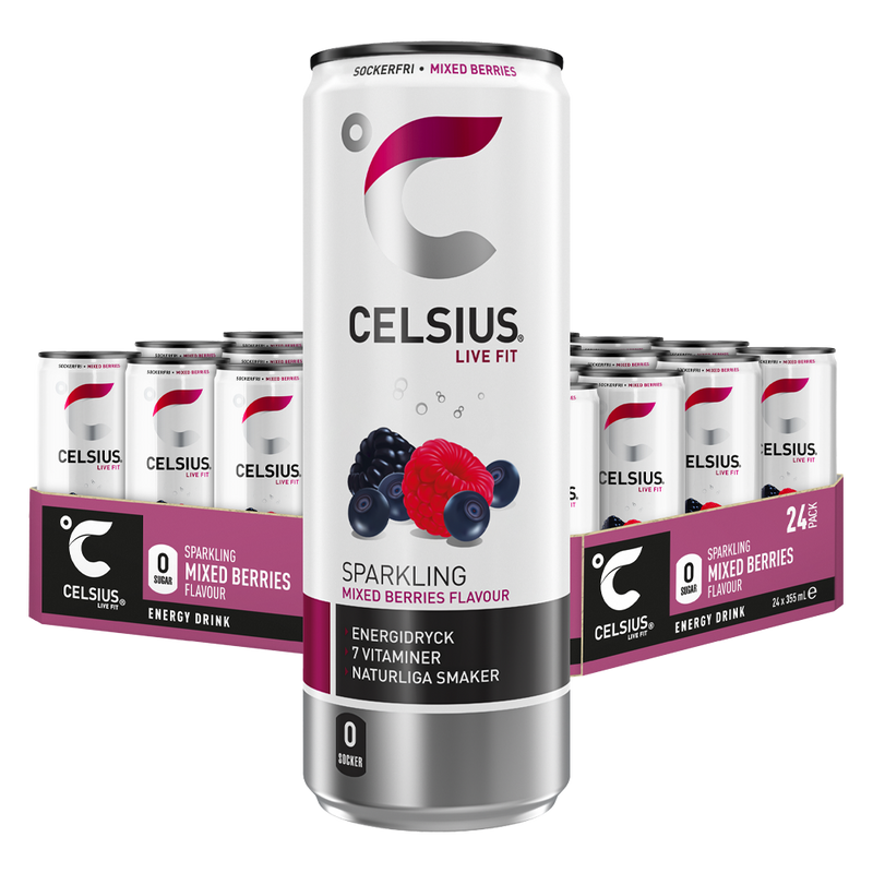 Celsius Mixed Berries 24x355ml