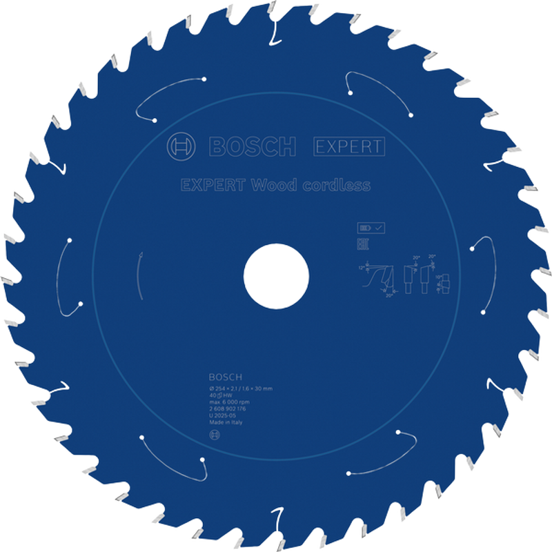 Bosch EXPERT Wood Sågklinga 254x2,1/1,6x30mm 40T
