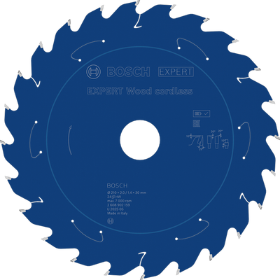 Bosch EXPERT Wood Sågklinga 210x2/1,4x30mm 24T