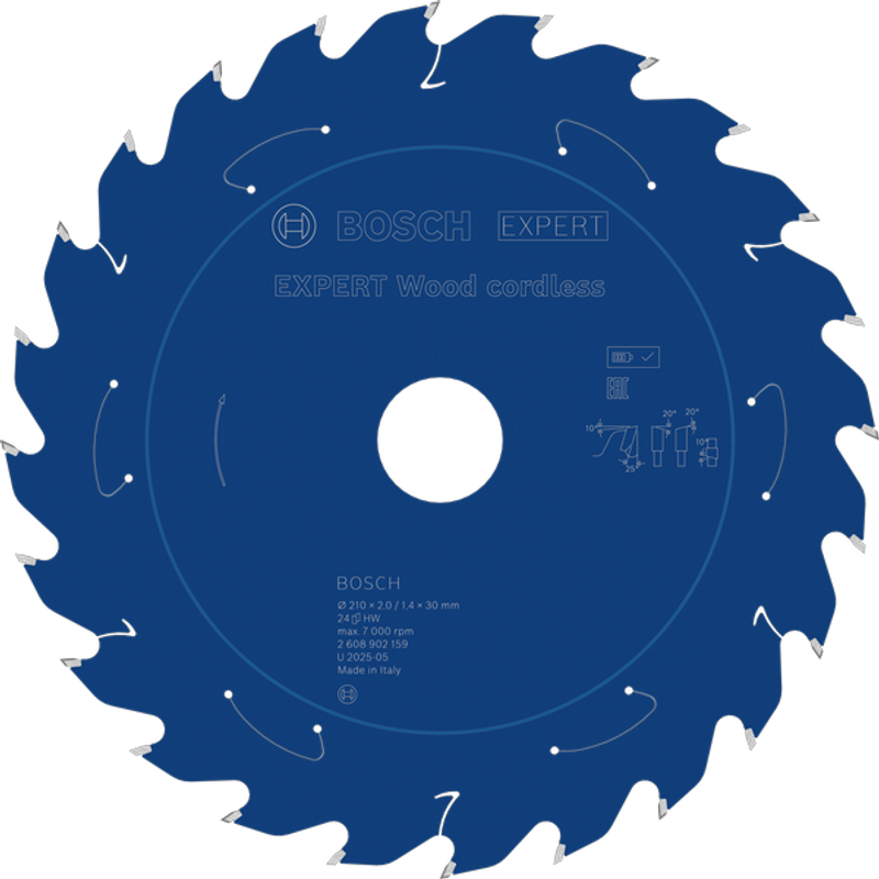 Bosch EXPERT Wood Sågklinga 210x2/1,4x30mm 24T