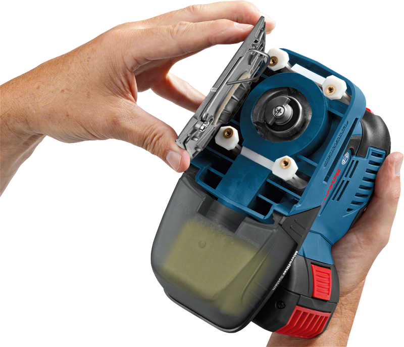 Bosch GSS 18V-10 Planslip 18V L-BOXX Inkl Tillbehörssats