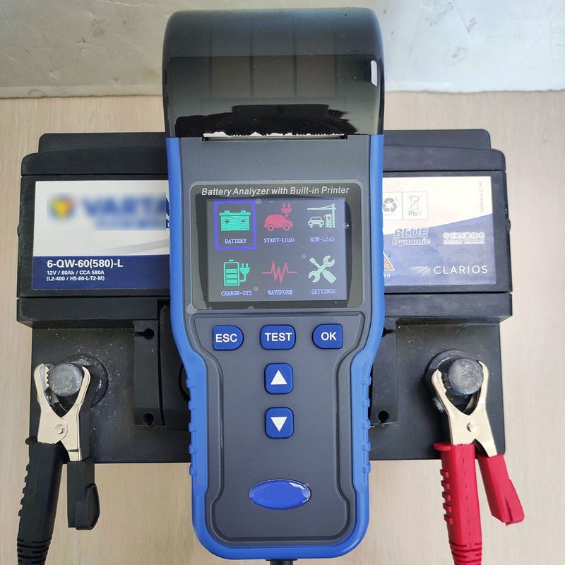 Batteritestare med skrivare TM990A