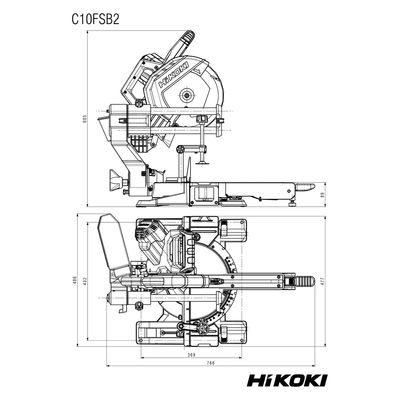 HiKOKI C10FSB2 Kap-/gersåg 254MM (1450W)