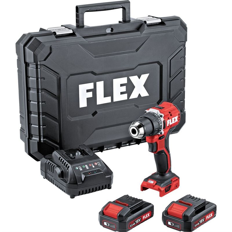 FLEX DD2G 18.0-EC LD C Borrskruvdragare 18V (2x2,5Ah)