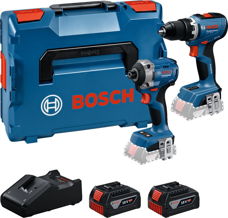 Bosch (GSR/GDR) Verktygspaket 18V (2x5,0Ah)