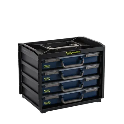 Raaco HandyBox 55x4 Förvaringbox m. 4st Sortimentlådor