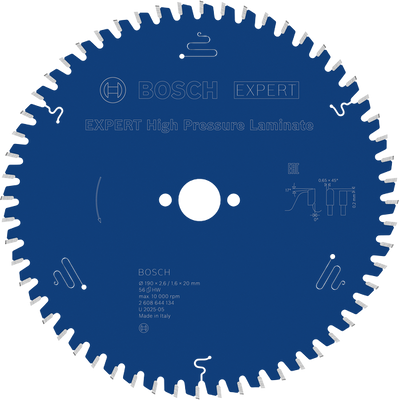 Bosch EXPERT High Pressure Laminate Cirkelsågklinga 190x2,6/1,6x20mm 56T