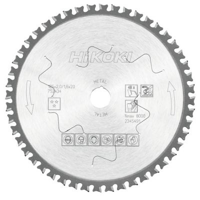 HiKOKI Sågklinga 185x20x1,6mm 48T