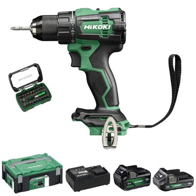 HiKOKI DS18DE Borrskruvdragare 18V MaskinOnline Edition (1x5,0Ah 1x2,0Ah)